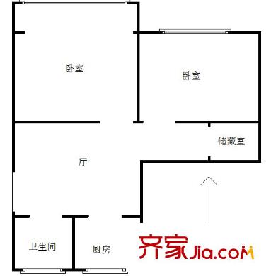 校門口戶型圖戶型圖2室 2室1廳1衛(wèi)1廚