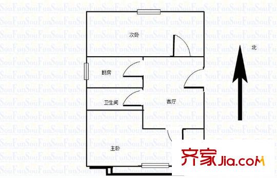 寧夏路住宅戶(hù)型圖戶(hù)型圖 2室 2室1廳1衛(wèi)