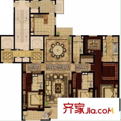 華潤悅府戶型圖一期1#、4#標(biāo)準(zhǔn)層B戶型 3室2廳2衛(wèi)1廚