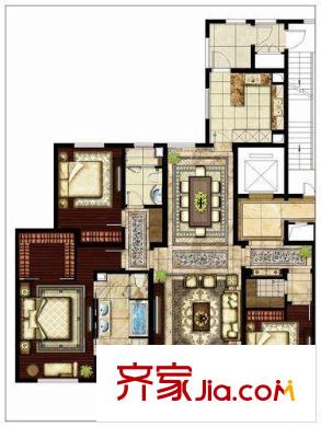 華潤悅府戶型圖戶型圖 3室 3室2廳3衛(wèi)1廚