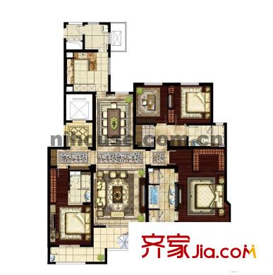 華潤悅府戶型圖戶型圖 4室 4室2廳3衛(wèi)1廚