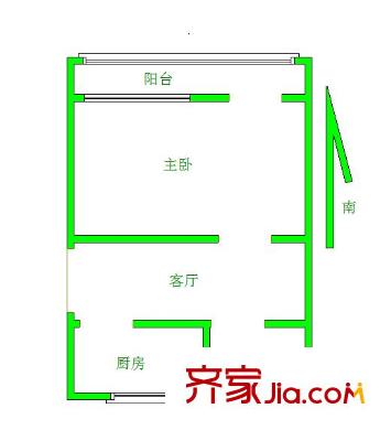 廣州路一中心戶型圖戶型圖1室 1室1廳1衛(wèi)1廚
