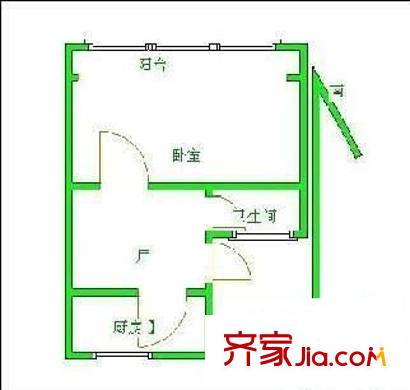 鳳鳴苑戶型圖戶型圖 1室 1室1廳1衛(wèi)1廚
