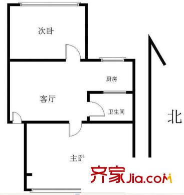 莫愁新寓荷花里戶型圖戶型圖 2室 2室1廳1衛(wèi)1廚