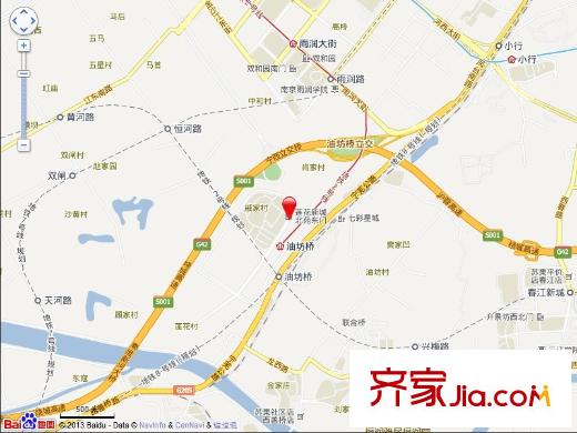 蓮花新城北苑交通圖