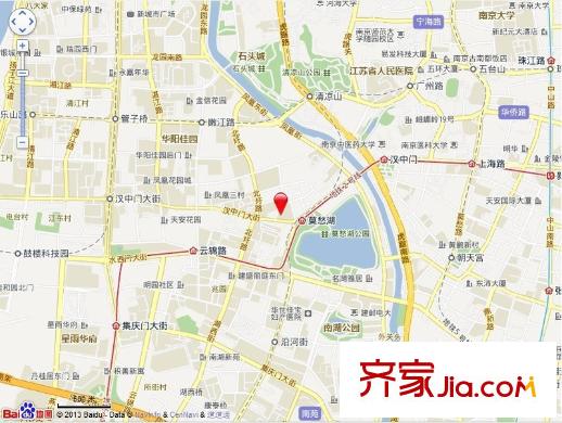 莫愁新寓荷花里交通圖