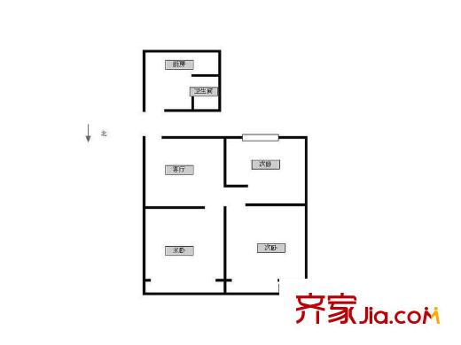 仙霞路住宅戶型圖戶型圖 3室 3室2廳2衛(wèi)1廚