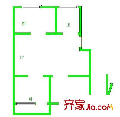 水西門(mén)大街小區(qū)戶型圖戶型圖 2室 2室2廳1衛(wèi)1廚