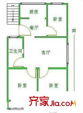 南苑曄園戶型圖戶型圖 3室  3室1廳1衛(wèi)1廚