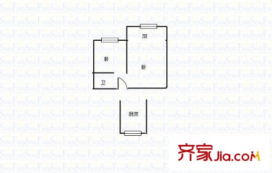 蘆席營小區(qū)戶型圖戶型圖2室 2室1廳1衛(wèi)