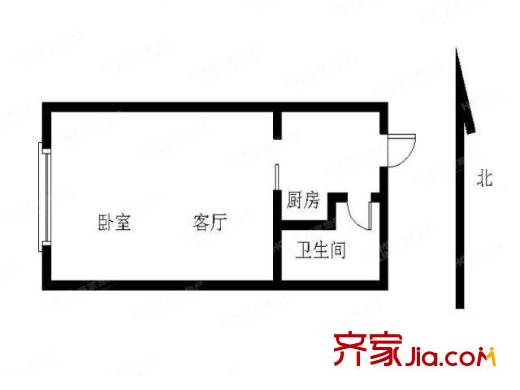 嘉業(yè)國際城戶型圖戶型圖 1室 1室1廳1衛(wèi)1廚