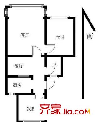 港龍園小區(qū)戶型圖戶型圖 2室  2室2廳1衛(wèi)1廚