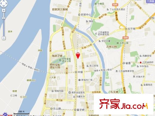 金陵御沁園交通圖