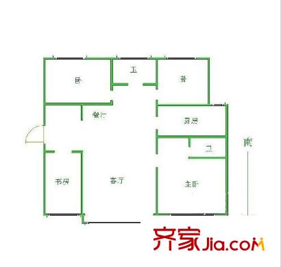 東郊美樹(shù)苑戶型圖戶型圖 4室 4室2廳2衛(wèi)1廚