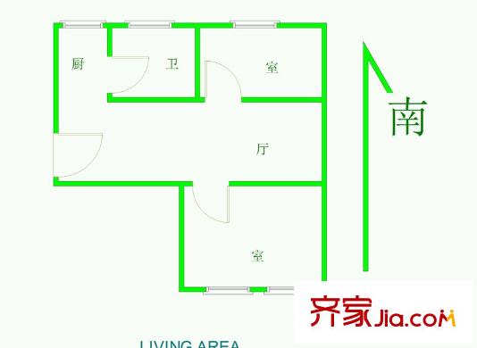 鎖金二村戶型圖戶型圖2室 2室1廳1衛(wèi)1廚