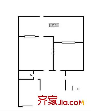 鎖金二村戶型圖戶型圖 3室 3室1廳1衛(wèi)1廚