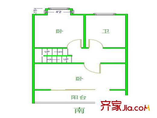 美麗新世界戶型圖戶型圖 2室 2室1廳1衛(wèi)1廚