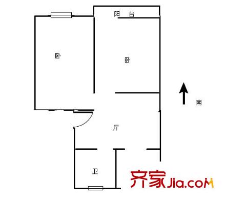 虎踞北路戶型圖戶型圖2室 2室1廳1衛(wèi)1廚