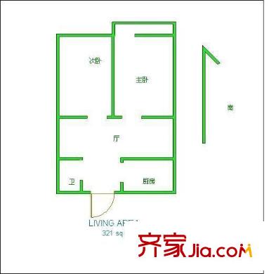 唱經(jīng)樓小區(qū)戶型圖戶型圖 2室 2室2廳1衛(wèi)1廚