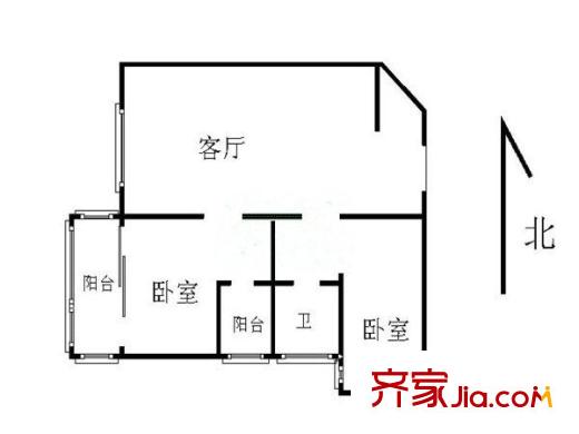 鄭和國際廣場戶型圖戶型圖2室 2室1廳1衛(wèi)1廚