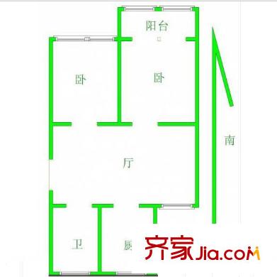 長江新村戶型圖戶型圖 2室 