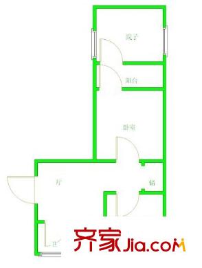 居安里住宅戶(hù)型圖戶(hù)型圖 2室 2室1廳1衛(wèi)1廚