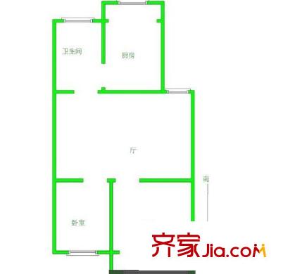 苜蓿園山莊戶型圖戶型圖 2室 2室2廳1衛(wèi)1廚