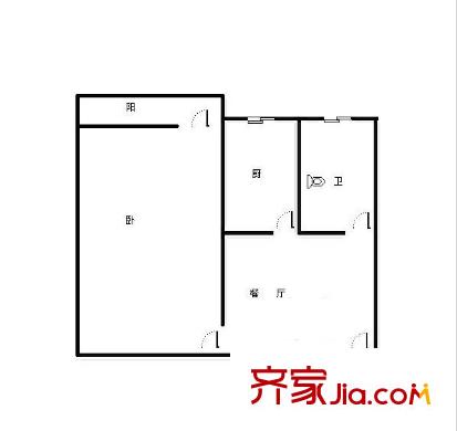 尖角營小區(qū)戶型圖戶型圖 1室  1室1廳1衛(wèi)1廚