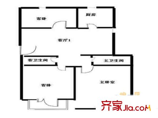 尖角營小區(qū)戶型圖戶型圖 3室 3室1廳2衛(wèi)1廚