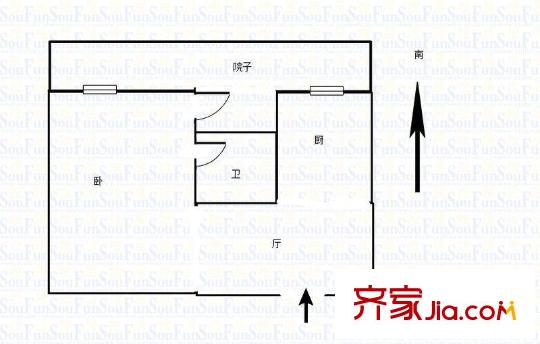 高云嶺住宅戶型圖戶型圖1室 1室1廳1衛(wèi)1廚