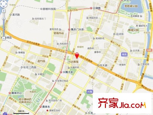 金陵世家交通圖