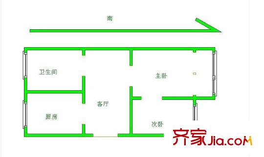 高云嶺住宅戶型圖戶型圖2室 2室1廳1衛(wèi)1廚