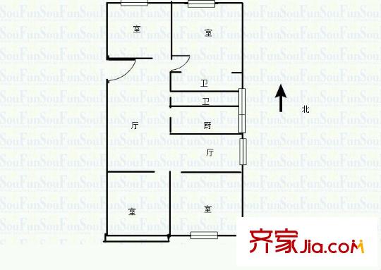 高云嶺住宅戶型圖戶型圖 3室 3室1廳1衛(wèi)1廚