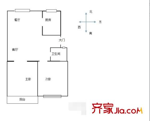 寧工二村戶型圖戶型圖 2室 2室1廳1衛(wèi)