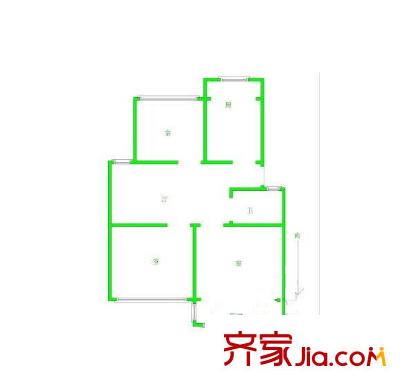 百子亭戶型圖戶型圖 3室 3室2廳1衛(wèi)1廚
