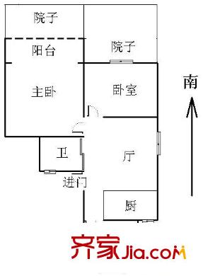 邁苑小區(qū)戶型圖戶型圖  3室 3室1廳1衛(wèi)1廚