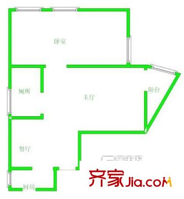 金盾公寓戶型圖戶型圖 1室 1室1廳1衛(wèi)1廚