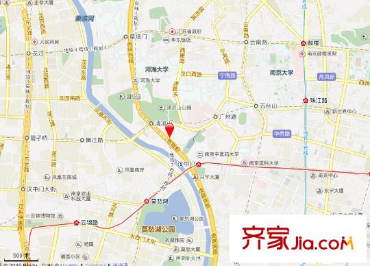 清涼山莊交通圖