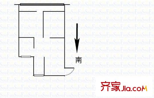 清涼山莊戶型圖戶型圖 2室 2室1廳1衛(wèi)1廚