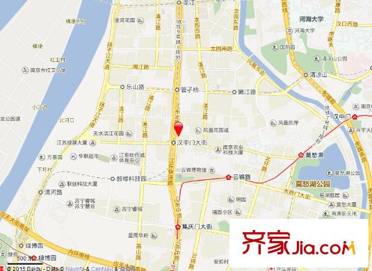 鳳凰西街小區(qū)交通圖