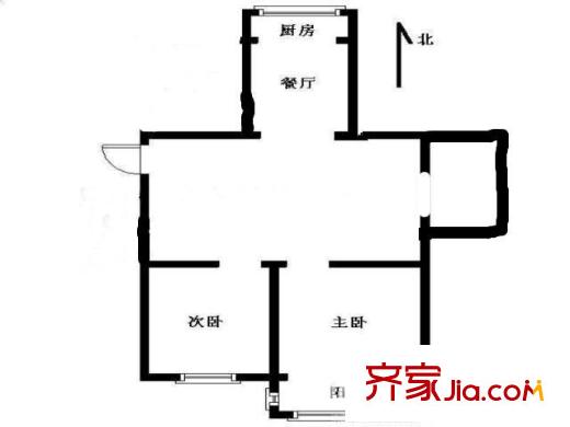 鳳凰西街小區(qū)戶型圖戶型圖2室 2室1廳1衛(wèi)1廚