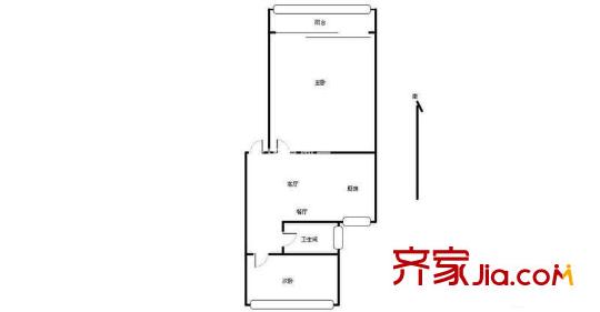鳳凰西街小區(qū)戶型圖戶型圖 2室 