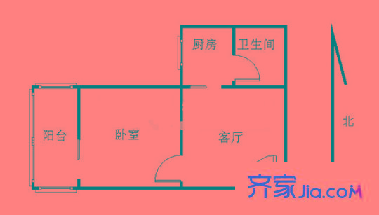西一新村戶(hù)型圖戶(hù)型圖 1室 1室1廳1衛(wèi)1廚