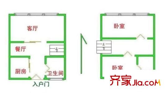 東渡新銳國際戶型圖戶型圖 2室 2室2廳1衛(wèi)1廚