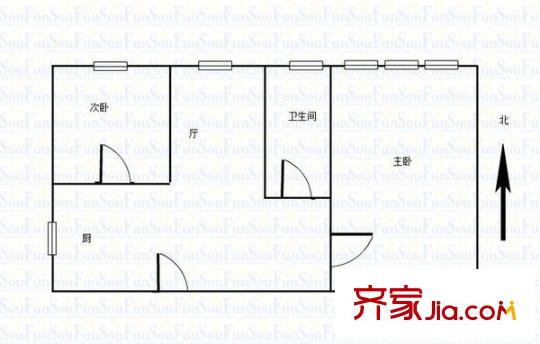 厚載巷小區(qū)戶型圖戶型圖 2室 2室2廳2衛(wèi)1廚