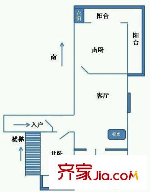 鶯虹苑戶型圖戶型圖 2室 2室1廳1衛(wèi)