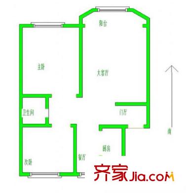 三步兩橋戶型圖戶型圖2室 2室2廳1衛(wèi)1廚