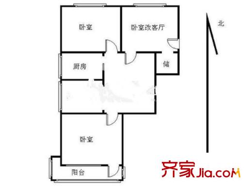 小楊村戶型圖戶型圖2室 2室2廳1衛(wèi)1廚