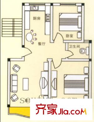 芙蓉園戶型圖戶型圖2室 2室2廳1衛(wèi)1廚