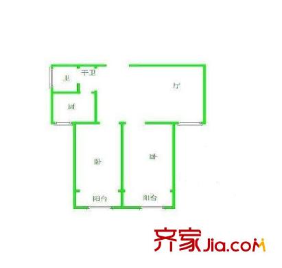 芙蓉園戶型圖戶型圖 2室  2室2廳1衛(wèi)1廚